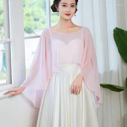 Lenços moda cor sólida mulheres chiffon xale macio peso leve senhoras casamento nupcial longo casual envoltórios vestido cobrir