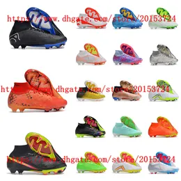 Mens boys women soccer Shoes Zoomes Mercurial Superfly IX Elite FG football cleats scarpe da calcio Firm Ground Boots Tacos de futbol size 35-45EUR