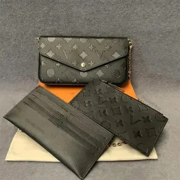 Kutu 61276 Luxurys Designer Bags Kadınlar Çapraz Deri Çantası Moda Çiçek Lady Omuz Çantaları Louiseity Bayanlar Çanta Viutonitys Cüzdan Lvitys