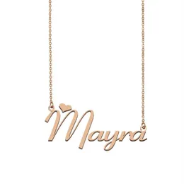 Mayra 이름 목걸이 맞춤 이름 목걸이 여자 친구 친구 생일 결혼식 크리스마스 어머니 날 선물 235n