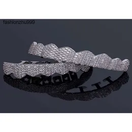 Hip Hop Takı Erkek Diamond Dientes Grillz Dişleri Altın Gümüş Lüks Tasarımcı Izgaralar Hiphop Rapçi Erkekler Moda Jewlary AC5798542