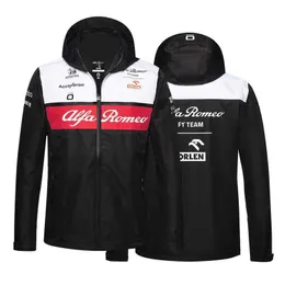 F Racing Suit New Alpha Romeo Zhou Guanyu Same Autumnwinter Long Sleeve Jacket Coat
