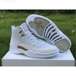 12 White Metallic Gold men Basketball Shoes 12s Jumpman Mens sports shoes mens sneaker