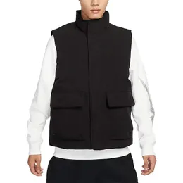 Men's Work Vest Jacket Casual Training Vest Coat Male Warm Windproof Standing Collar Sleeveless Jackets Tank Top