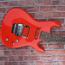 Guitarra elétrica laranja de balanço duplo de alta qualidade, acessórios de última geração, tiro físico, suporte para personalização 258