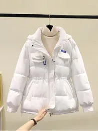 Damen Trenchcoats WYWMY Winterjacke Frauen Mit Kapuze Gepolsterter Mantel Koreanischer Stil Mode Weibliche Parkas Übergroße 6 Einfarbig Für