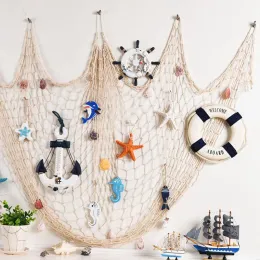 Kleine Meerjungfrau-Mottoparty, Fischnetz unter dem Meer, Party-Hintergrund, hängende Verzierung, hawaiianische Sommer-Geburtstagsparty, Heimdekoration