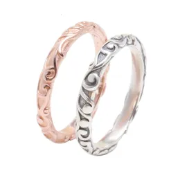 Rings Pandorara Designer Luxury Fashion Women White Copper Gold-plated Ring New Noble Charm Ring Simple Personalized Pattern Overlapping Joint Ring