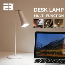 Table Lamps Rechargeable Lamp Wireless Dimmable Desk Light 360° Rotate Bedroom Bedside Touch Control