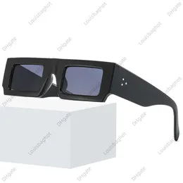 Pequeñas gafas de sol cuadradas de lujo para mujer, gafas de diseñador de marca con estilo para mujer, gafas de fiesta coloridas Uv400