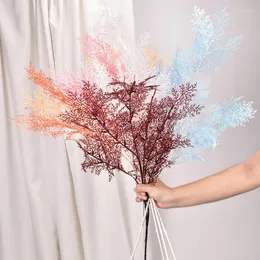 Decorative Flowers Artificial Fog Smog Frost Grass For Wedding Party Opponents Bouquet Home Decoration Road Lead Wall Fake Flower