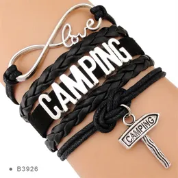 Infinity Liefde Bakken Chef Kok Diëtist Voeding BBQ Barbecue Bakker Barman Camping Zomer Stijl Lederen Armbanden voor Dames2983