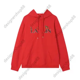 GD&Lavins Cobrand Embroidery Trend Casual Loose Hooded Sweater For Men And Women Red And Black Designer Brand Hoodies
