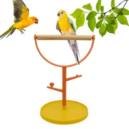 Bird Perching Bird Play Parakes Stand Training Parrot Play Stand Portable Bird Cage Toys for Cockatiels Conures Paraketets