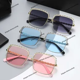 Óculos de sol de luxo feminino nova caixa personalizada moda marca carta óculos de proteção solar