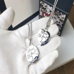 Marchio di moda cieco per amore Collana di design per donna uomo Donna Festa di nozze Amanti regalo di fidanzamento Gioielli di lusso per la sposa W198Q