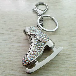 Keychains Fashion Jewelry Accessories Metal Rhinestone Skates Keychain