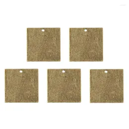 Pendant Necklaces 200pcs Metal Tags Square Brass Blank Stamping Tag Pendants For Jewelry Making DIY Bracelet Necklace Decor 20x20x0.5mm