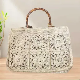 Boemia Boemian Crochet Tote Gusta per le borse a tracolla in stile nazionale per spalle a maglieria per le donne per donne 2023 240407