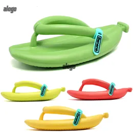 Beach Shoes Fruit Series Banana Sandals Slipper Women Red Green Yellow Womens Waterproof Shoes Size36-45646 S
