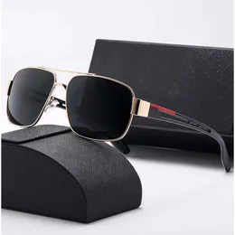 23 neue luxuriöse ovale Sonnenbrillen für Herren, Designer-Sommerbrillen, polarisierte Brillen, schwarze Vintage-Sonnenbrillen in Übergröße, Herren-Sonnenbrillen für Damen mit Box