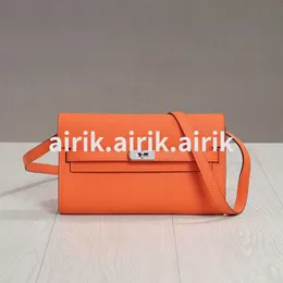 A Kelyss Luxury Bag Spring And Summer New Hand-held Second-generation Bag Leather Long Wallet Women's Messenger Shoulder Mini Phone Bag