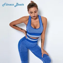 Active Shirts Quick Drying Yoga Vest Beauty Backless U-neck Outdoor Professional Top Sports Running Gym Fitness Seamless Bra For Women