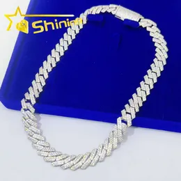 brand fashion woman Cheap Price 10mm 13mm 925 Sterling Silver Diamond Miami Cuban Link Chain Iced Out D-vvs1 Moissanite Hip Hop Jewelry Necklace