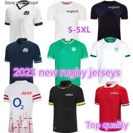 T-shirts 2023 2024 Ireland Scotland Rugby Jerseys 22 23 24 England National Team Home Court Away Retro League Jersey Polo S-5xl