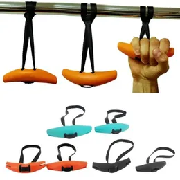 Accessori 2 pezzi Maniglia per fascia fitness multifunzionale con impugnatura ad arco Maniglie per allenamento per la forza trazioni da palestra portatili