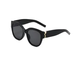 1 pcs moda redonda óculos de sol óculos de sol designer marca preto metal quadro escuro 50mm lentes de vidro para mulheres dos homens melhor marrom 95