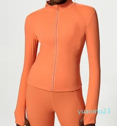 Yoga suit blazer Women's zipper fitness wear long sleeve yoga jacket