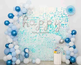 Background Material Advance colorful Shimmer Wall Backdrop Decorations Panel For Wedding Birthday Anniversary Engagement Bridal Shower Party Decor YQ231003