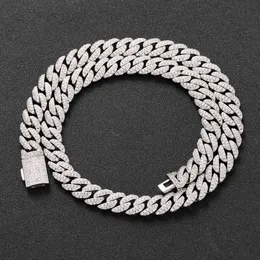 Brand Woman Woman New Iced Out Pass Diamond Tester VVS Moissanite Jewelry Colar Bracelet Women Women 10mm Chain Link Cuban