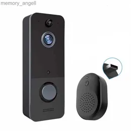 Doorbells U8 Wireless Visual Doorbell Remote Monitoring Intelligent Intercom Electronic Cat Eye Free Cloud Storage Wide Angle Lens YQ2301003