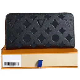 M60017 Fashion Women Wallet Black empreinte clutch lady ladies leather single zipper long wallets Louiseitys classical viutonitys coin purse card holder lvitys