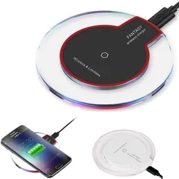 Qi Wireless Ladegerät Telefon Ladegerät Pad Tragbare Fantasy Kristall Universal LED Beleuchtung Tablet K9 Aufladen Für iphone XS MAX Samsung S10e Plus