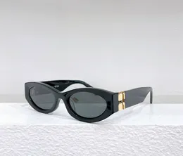 Occhiali da sole ovali Occhiali da sole firmati da donna oro nero con tonalità UV400 Occhiali con scatola