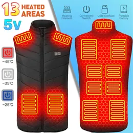 Colete aquecido ajustável ao ar livre USB aquecedor elétrico jaqueta de ciclismo feminina zona aquecimento gola redonda