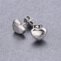 Designer Earrings Gold Heart Earrings Women's Earrings Cute size luxury letter stainless steel earrings Steel Piercing Jewelry Gift Women's accessories