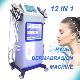 Hot 12 in 1 Aqua gesunde Pflege Augenhaut Gesichtsreinigungsmaschine Peeling professionelle Mikrodermabrasion Diamantmaschine