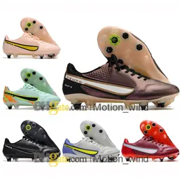 Gift Bags Mens Football Boots Tiempo Legend IX Elite SG Firm Ground Cleats Neymar ACC Tiempo Legend 9 Superfly Soccer Shoes Top Ou6196157