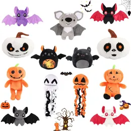 Ny Halloween Hot Pumpkin Bat Plush Doll Holiday presentdekoration