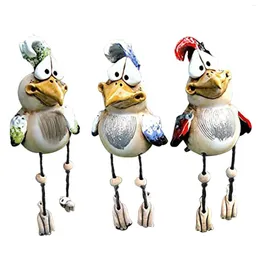 Garden Decorations Funny Chicken Decor Resin Rooster Statues Outdoor Yard Art Statue Lawn Ornaments Wacky Sculptures Home