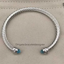 %90 Off Wholesale Bangle Bracelet Thick 5mm Wedding Dubai Stackable Luxury for Women Bridal Design Cubic Zircon Open Bracelets Party Jewelry twisted cable WZYR