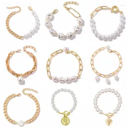 Strand IHUES Bohemian Style Bracelet For Women Simple Elegant Pearl Bracelets Fashion Jewelry Girl Daily Decoration