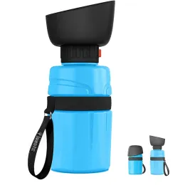 600ml Portable Dog Water Bottle Foldable Pet Feeder Bowl Water Bottle Pets Outdoor Travel Drinking Dog Drink Bowl Dogs BPA Free
