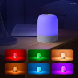 Night Lights 7 Color Changing Table Lamp LED Touch Rechargeable RGB Dimmable Bedroom With Sensor