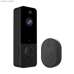 Doorbells Video Intercom Doorbell WiFi Wireless Door Bell Camera Battery Powered 2-way Audio Outdoor Waterproof Security Camera Doorbell YQ2301003