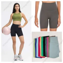 designers lululemens womens yoga Shorts Fit Zipper Pocket High Rise Quick Dry lulus lemon Womens Train Short Loose Style Breathable gym Quality